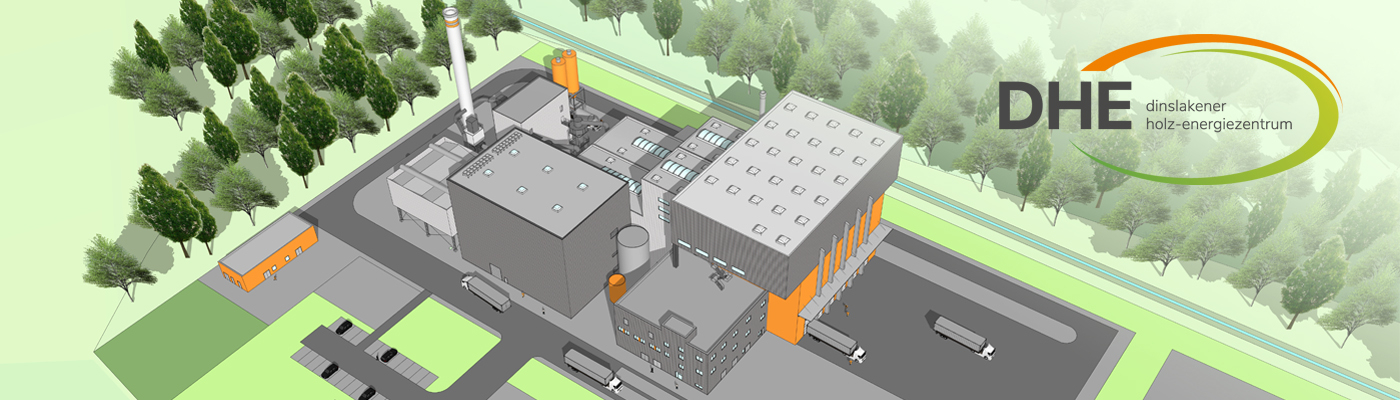 Dinslakener Holz-Energiezentrum Modellansicht