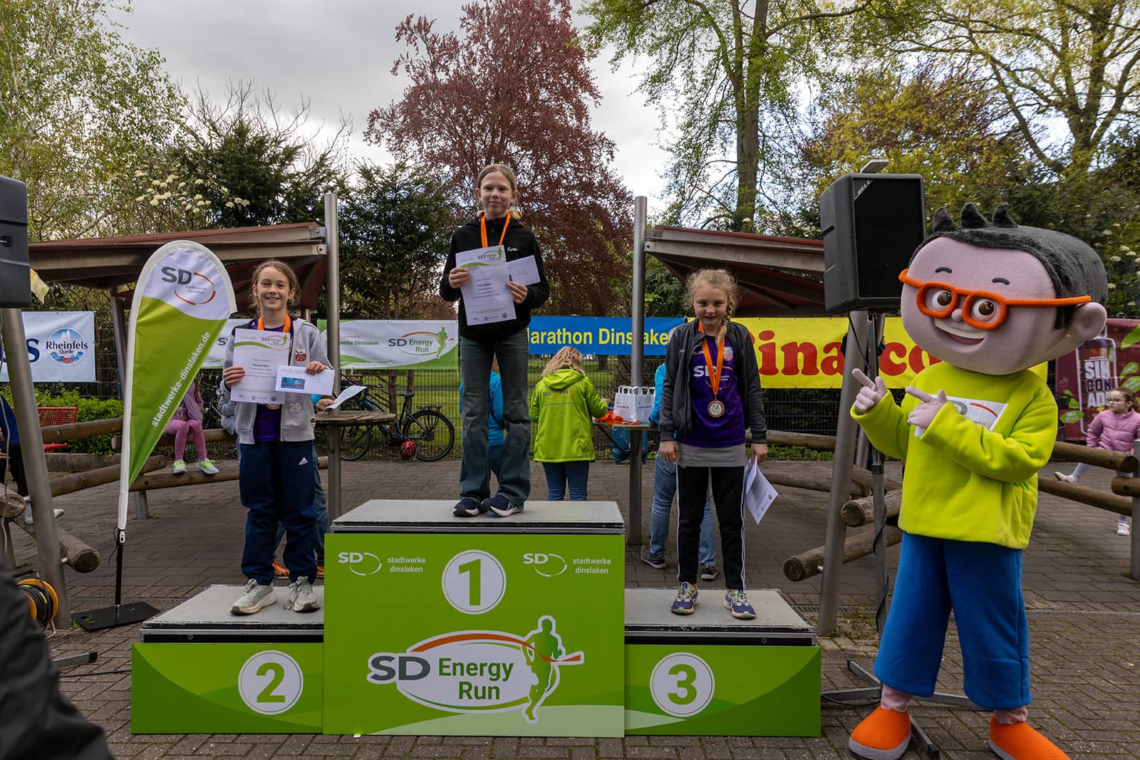 Siegerehrung Schülerlauf Mädchen U10