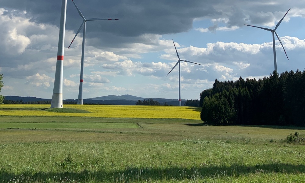 Schattenwurf im Windpark Heidelheim
