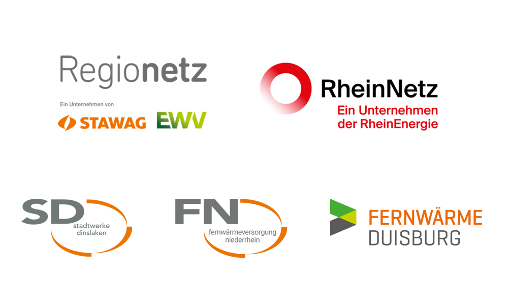 Logos der Auftraggeber zur Ablesung